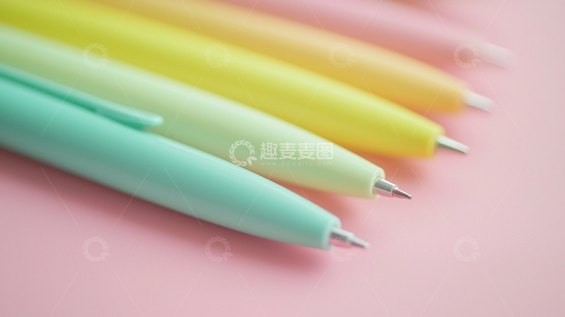 高清大图下载【趣麦麦图】彩色渐变笔