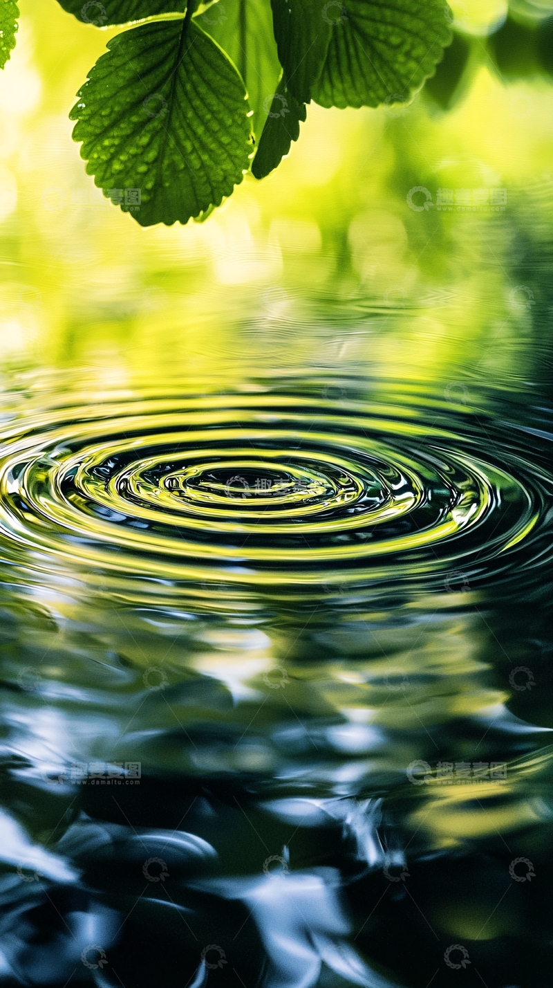 高清大图下载【趣麦麦图】水滴涟漪