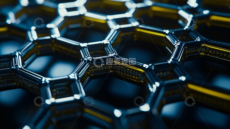 高清大图下载【趣麦麦图】蜂窝状碳原子结构图