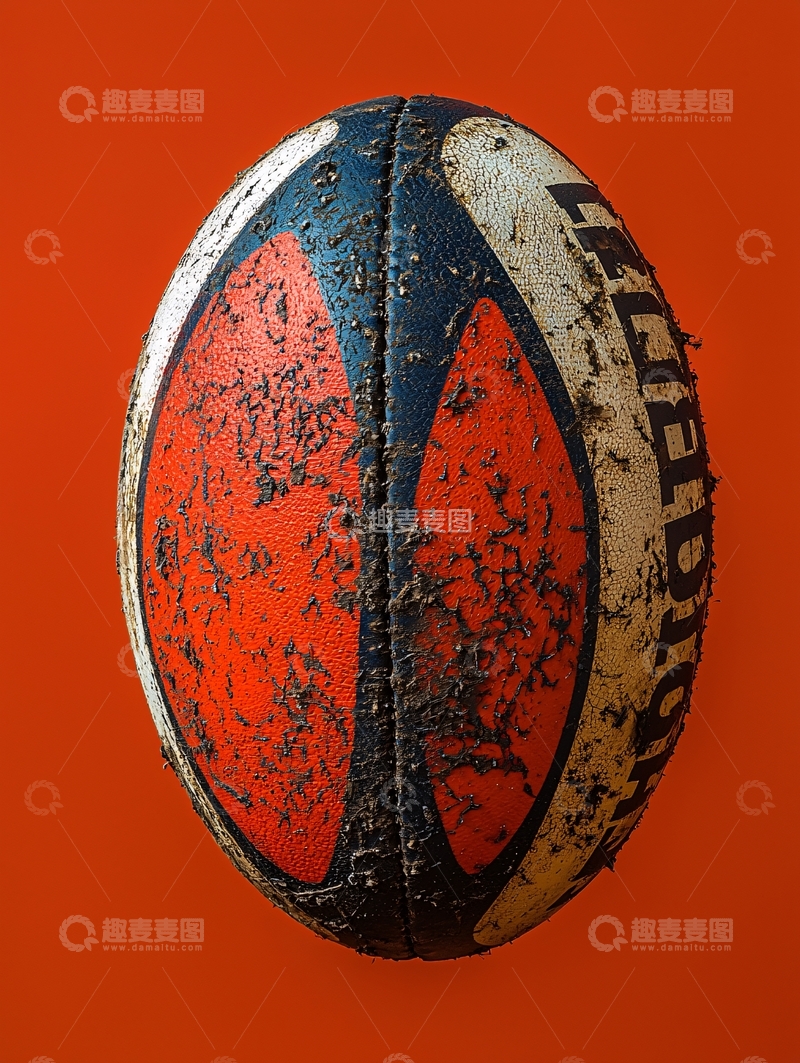 高清大图下载【趣麦麦图】泥泞的橄榄球特写