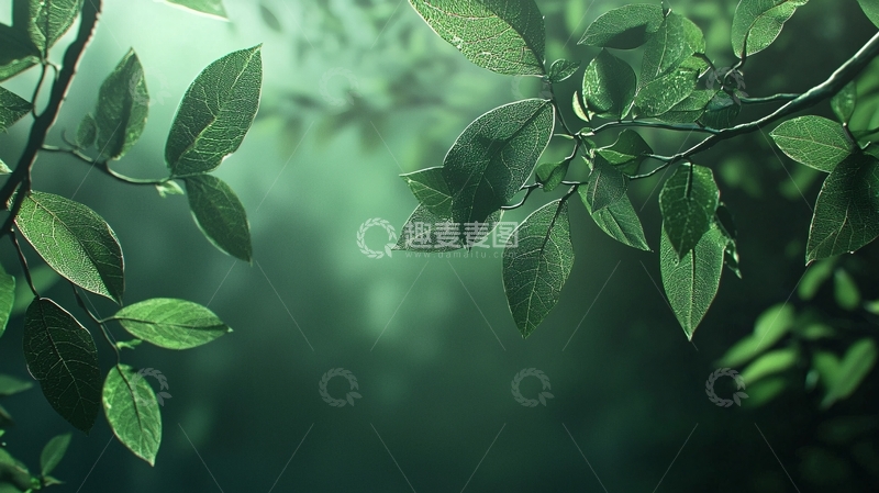 高清大图下载【趣麦麦图】绿色植物背景