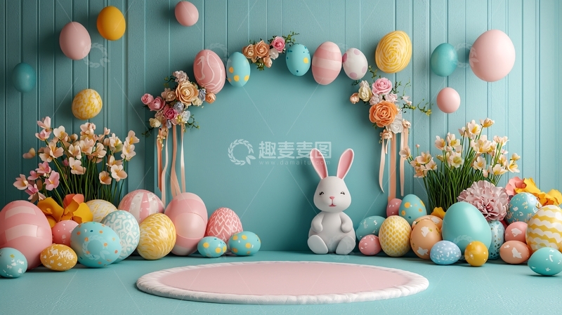 高清大图下载【趣麦麦图】复活节背景
