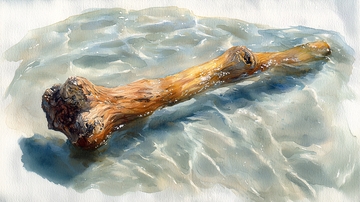 水中浸泡的骨头