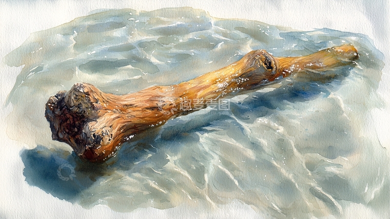 高清大图下载【趣麦麦图】水中浸泡的骨头