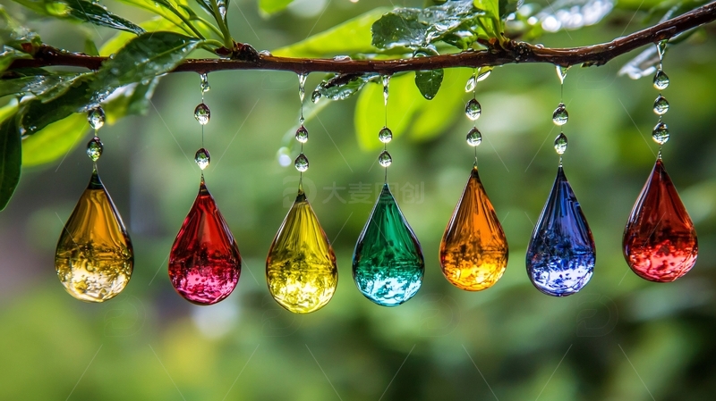 彩虹雨滴
