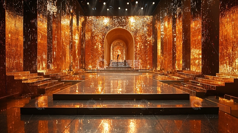高清大图下载【趣麦麦图】奢华金色舞台秀场