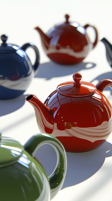 彩色茶壶