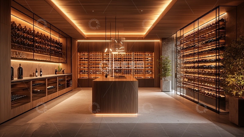 高清大图下载【趣麦麦图】豪华现代酒窖