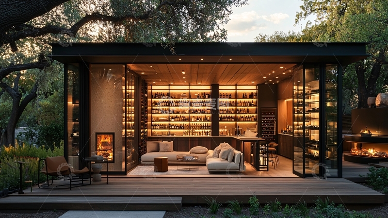 高清大图下载【趣麦麦图】现代风格的户外小屋