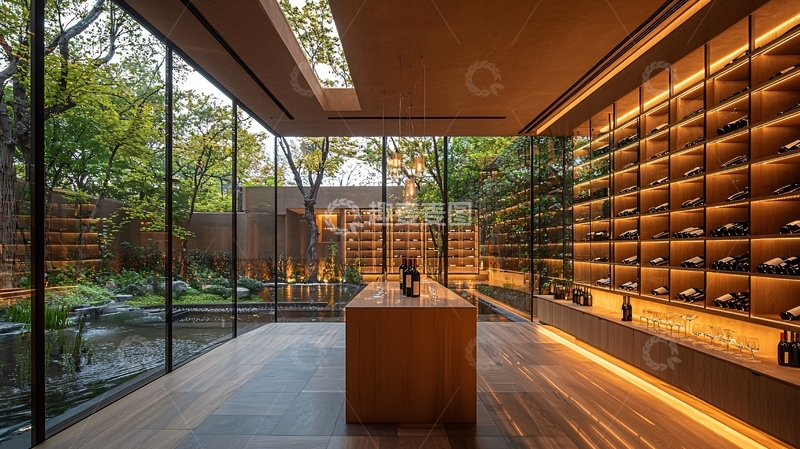 高清大图下载【趣麦麦图】现代风格酒窖设计