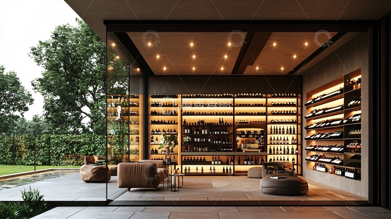 高清大图下载【趣麦麦图】现代奢华酒窖设计