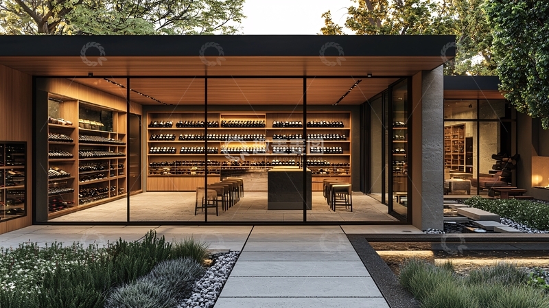 高清大图下载【趣麦麦图】现代风格酒窖建筑