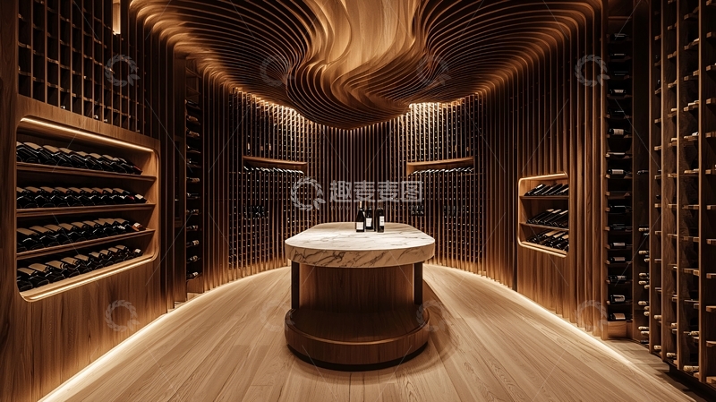 高清大图下载【趣麦麦图】高级木质酒窖