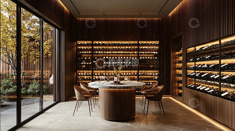 高清大图下载【趣麦麦图】精致的私人酒窖