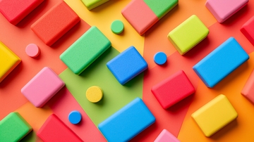 彩色积木背景
