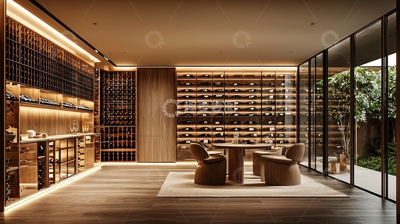 高清大图下载【趣麦麦图】豪华酒窖灯光