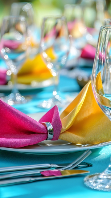 户外婚礼餐桌布置