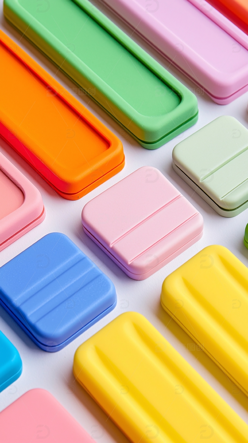 高清大图下载【趣麦麦图】彩色硅胶收纳盒