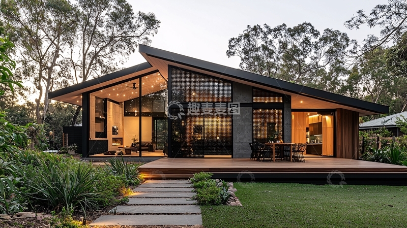 高清大图下载【趣麦麦图】现代住宅外部景观