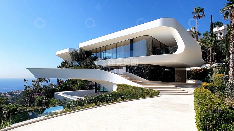 高清大图下载【趣麦麦图】现代简约别墅26