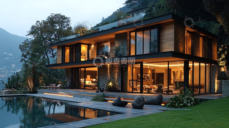 高清大图下载【趣麦麦图】现代别墅