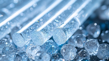 冰棒和冰块的特写