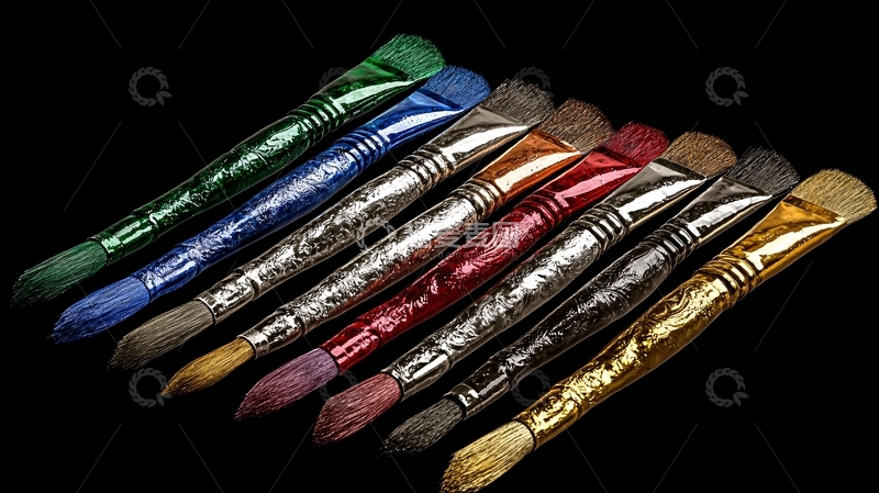 高清大图下载【趣麦麦图】彩色化妆刷