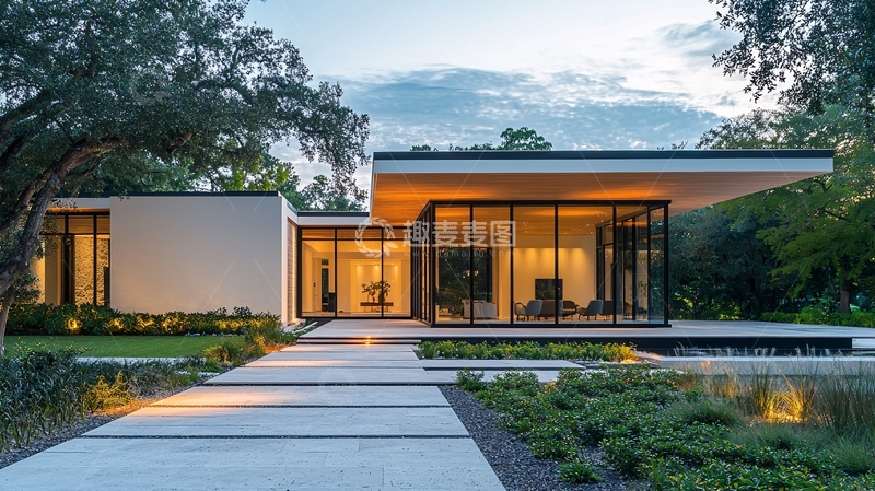 高清大图下载【趣麦麦图】现代简约住宅外观3