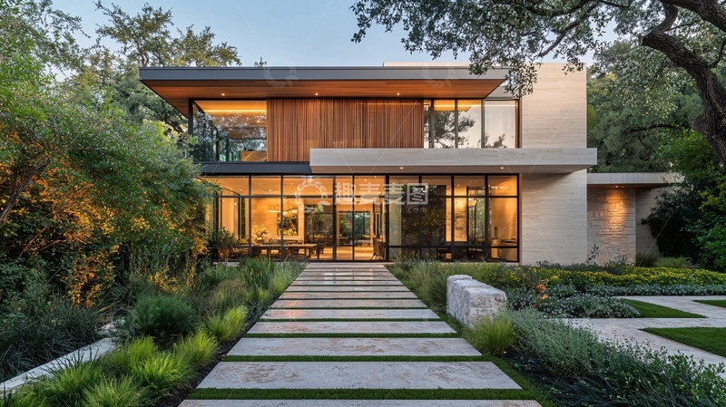 高清大图下载【趣麦麦图】现代简约的别墅外观