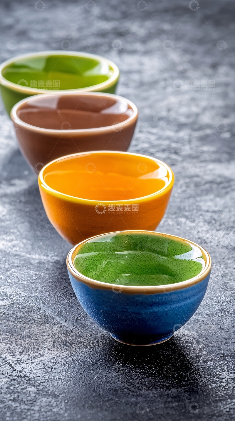 高清大图下载【趣麦麦图】彩色小碗