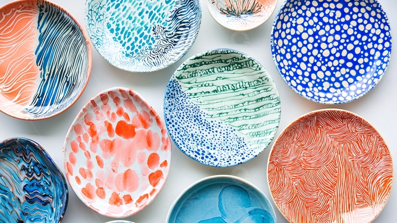 高清大图下载【趣麦麦图】手工陶瓷碟子