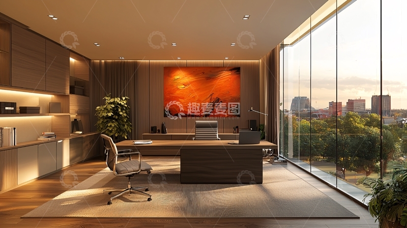 高清大图下载【趣麦麦图】现代简约高端商务办公室