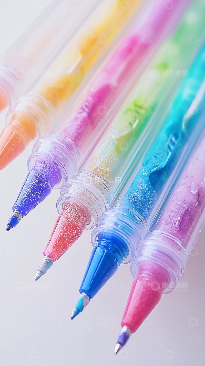 高清大图下载【趣麦麦图】彩色闪粉笔