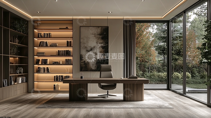 高清大图下载【趣麦麦图】现代简约办公室