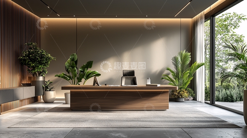 高清大图下载【趣麦麦图】现代简约办公室