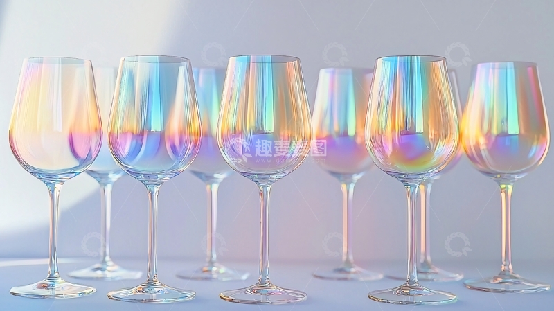 高清大图下载【趣麦麦图】彩虹酒杯