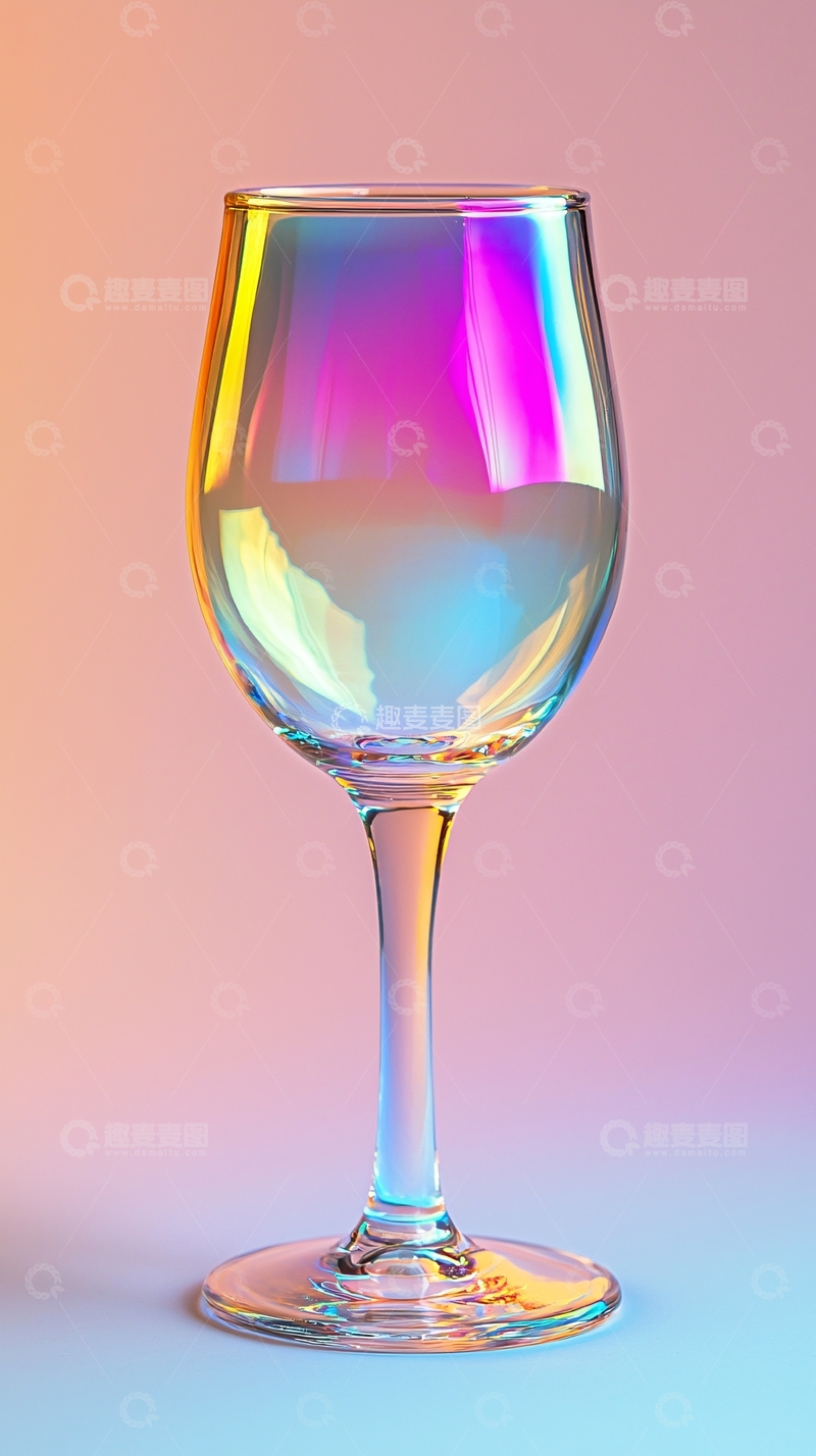 高清大图下载【趣麦麦图】彩虹酒杯