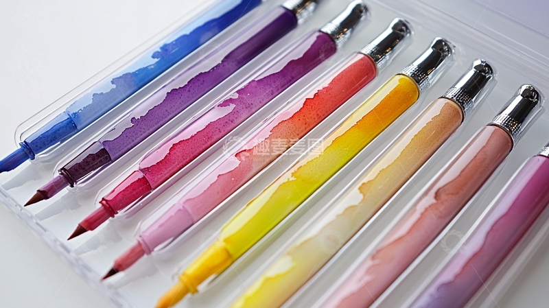 高清大图下载【趣麦麦图】彩色水彩笔套装