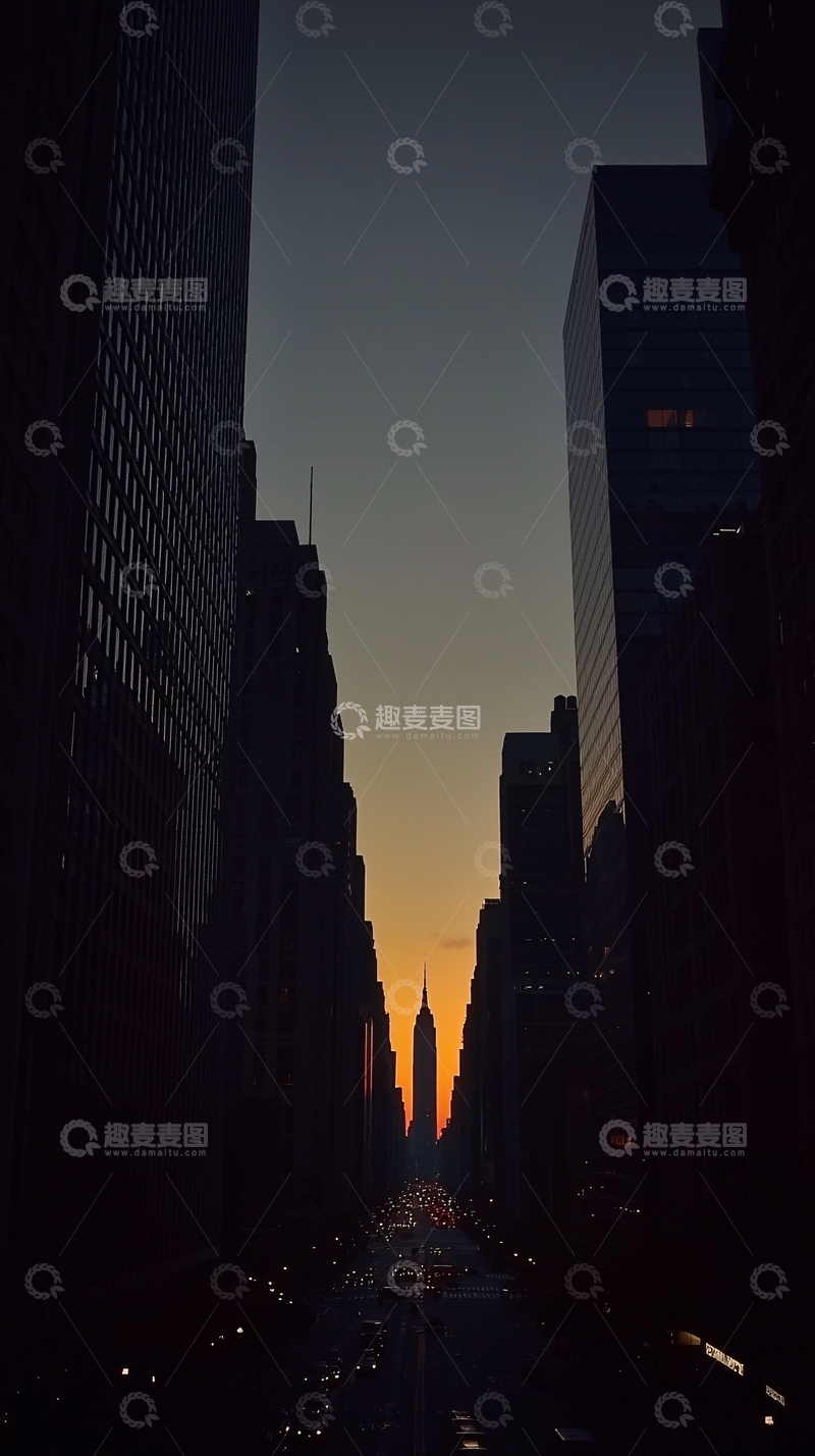 高清大图下载【趣麦麦图】纽约城市剪影