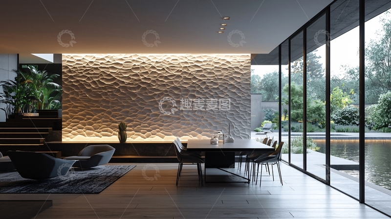 高清大图下载【趣麦麦图】现代简约客厅设计