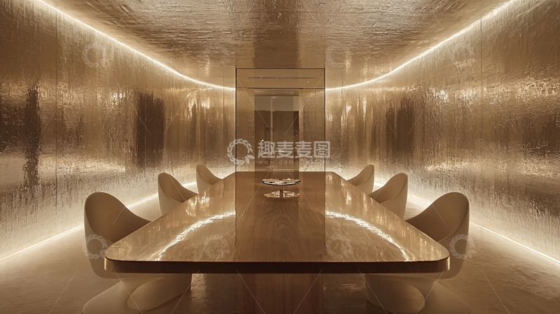 高清大图下载【趣麦麦图】金属质感未来会议室
