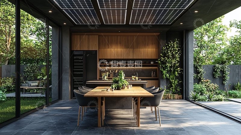 高清大图下载【趣麦麦图】豪华户外用餐区