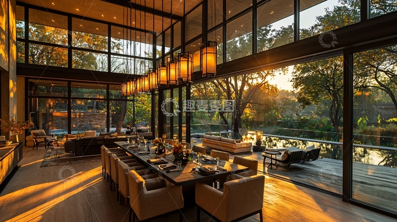 高清大图下载【趣麦麦图】豪华现代别墅内景