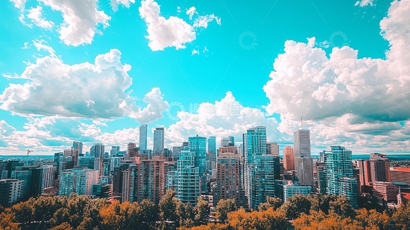 高清大图下载【趣麦麦图】城市天际线