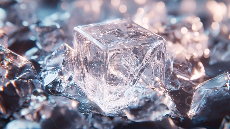 高清大图下载【趣麦麦图】透明玻璃冰块