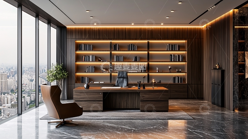 高清大图下载【趣麦麦图】豪华现代办公室
