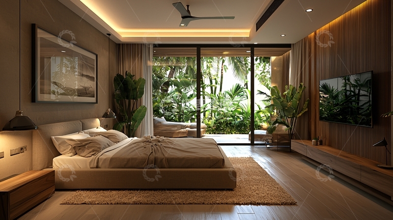 高清大图下载【趣麦麦图】现代简约卧室29