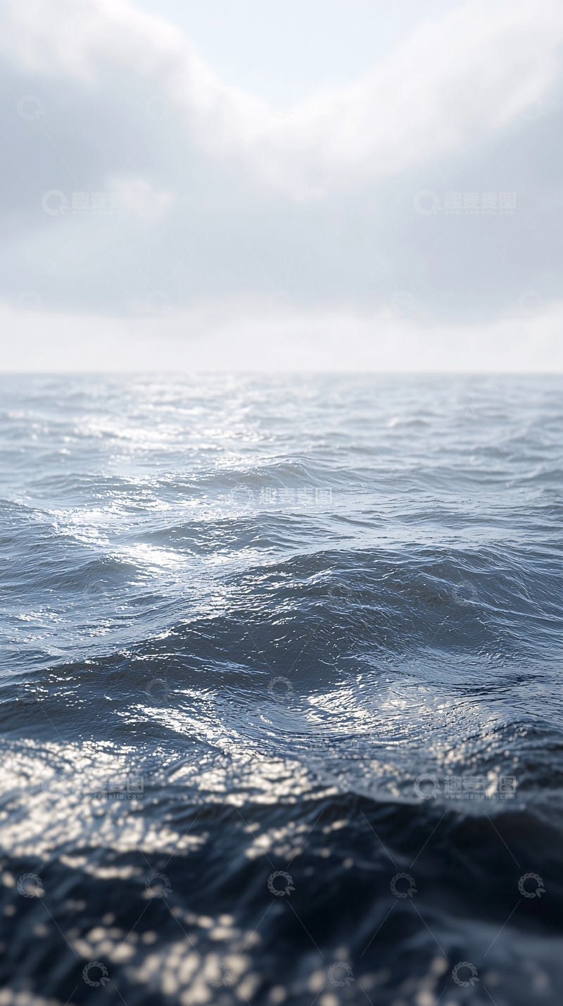 高清大图下载【趣麦麦图】海面平静如镜的景象