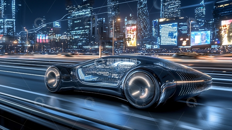 高清大图下载【趣麦麦图】未来都市概念车