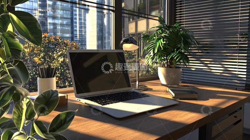 高清大图下载【趣麦麦图】阳光洒在办公桌上